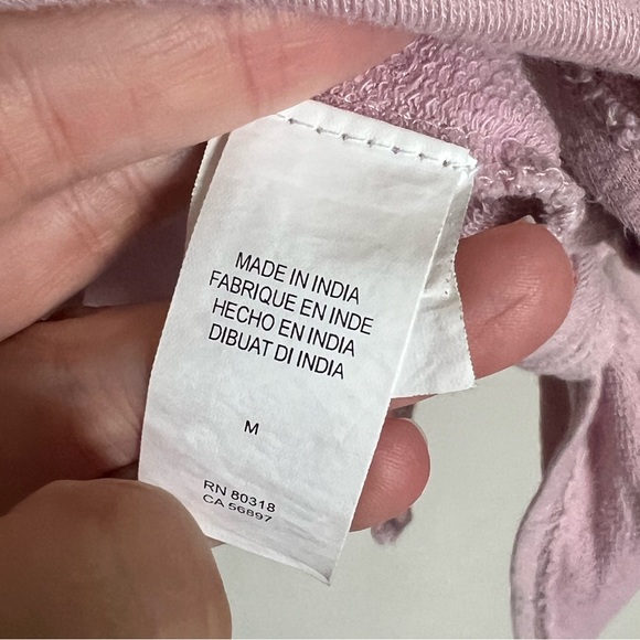 Lucky Brand Pink Tied Lightweight Sweatshirt - Picture 4 of 7